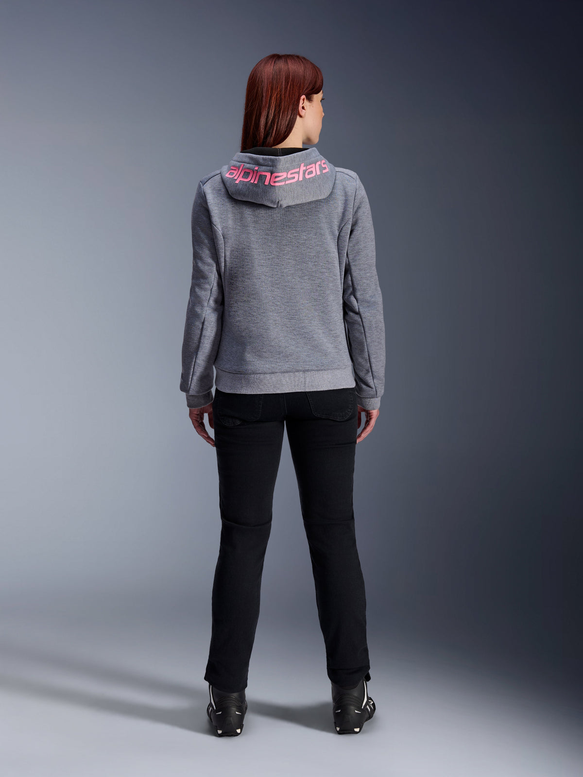 Alpinestars Chrome v2 Hoodie Dames Grijs en roze, productfoto 3