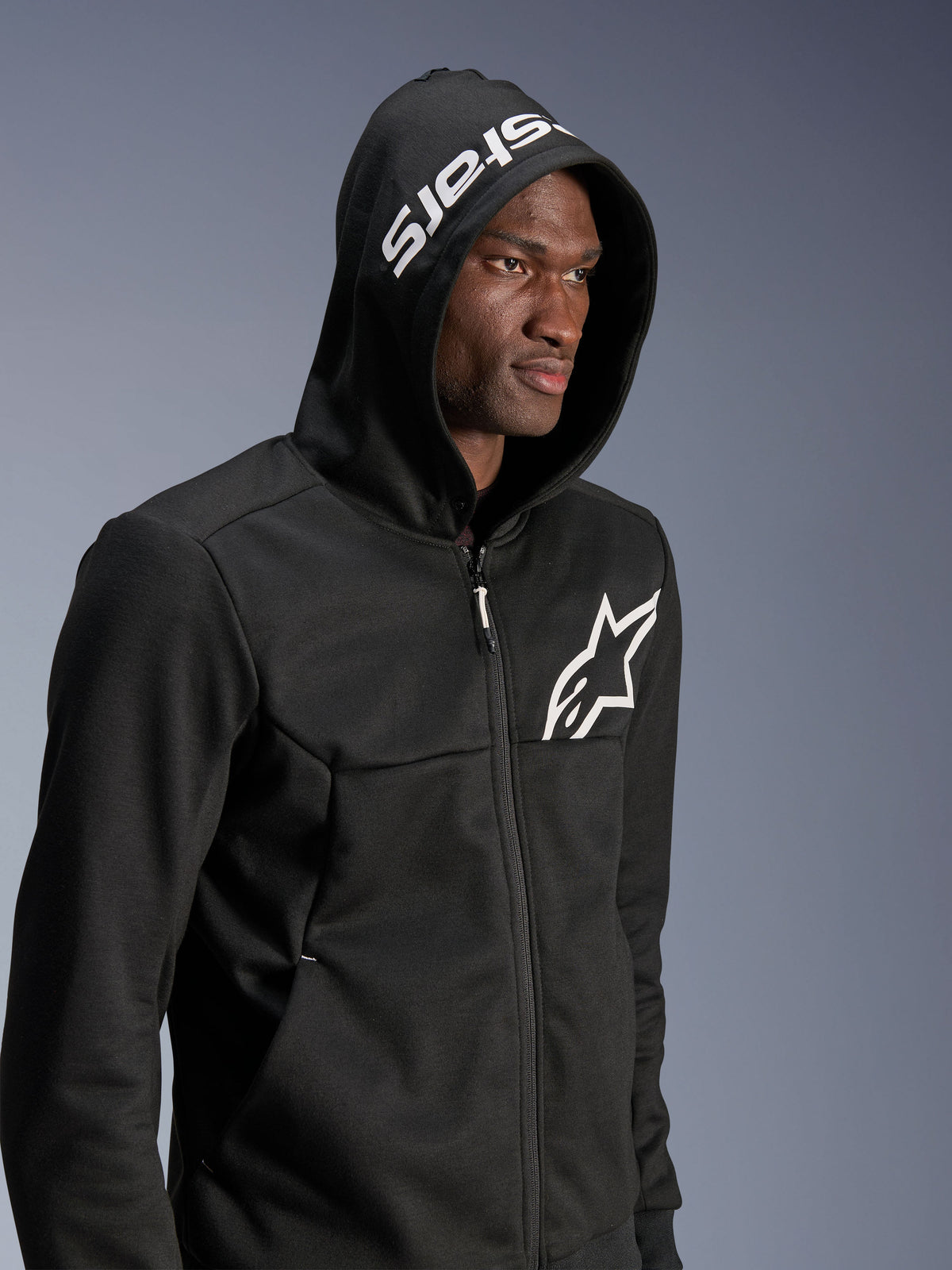 Alpinestars Chrome v2 Motorjas Zwart en wit, productfoto 1