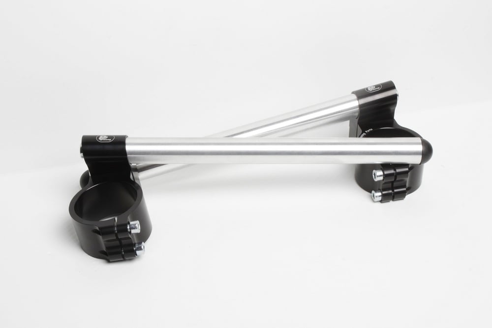 Clip-Ons Handlebars 52mm Type Verhoogd 28mm Zwart Geanodiseerd