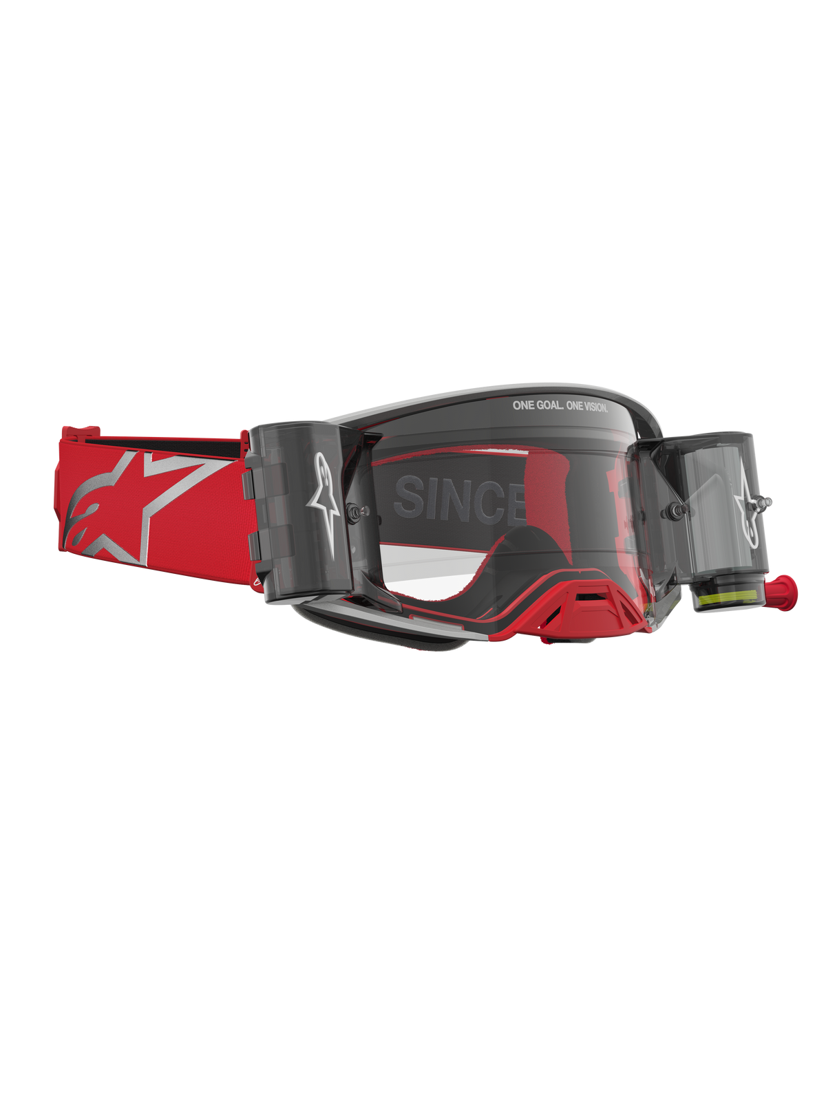 Alpinestars Supertech Firma Roll-Off Crossbril Rood en zilver, productfoto 3