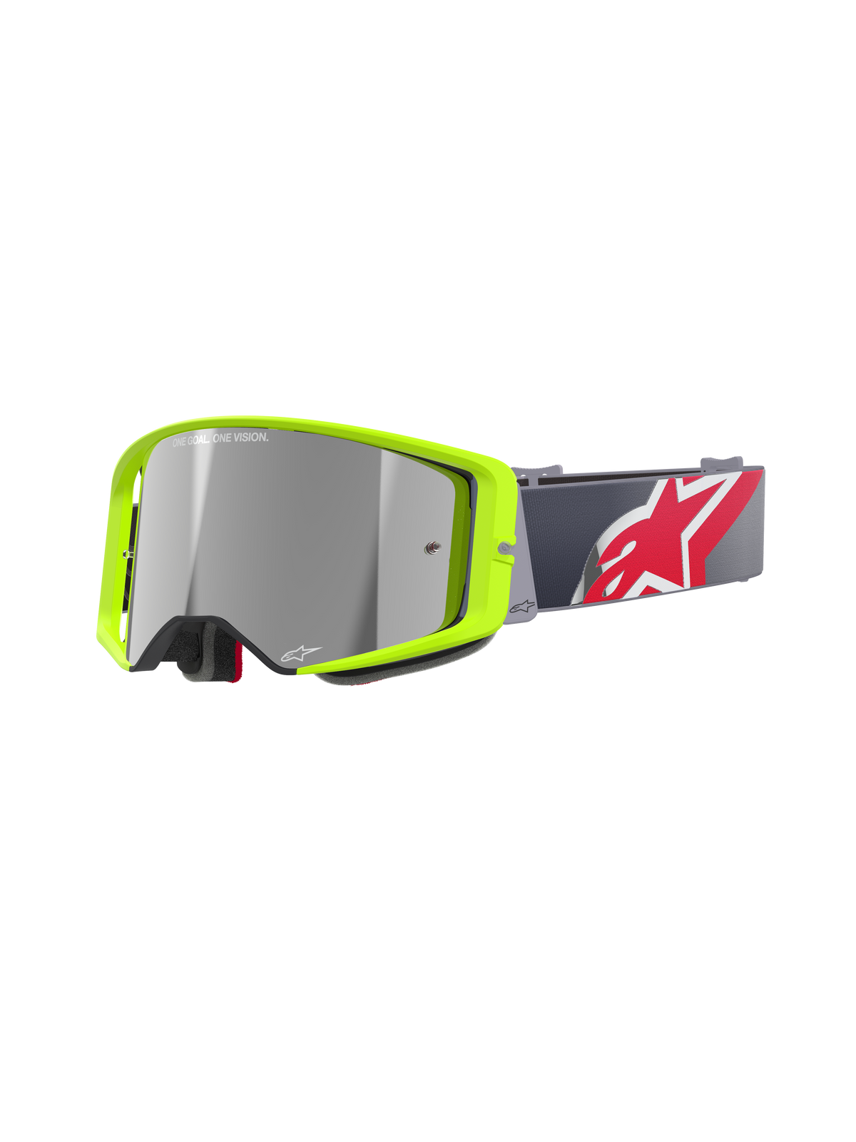 Alpinestars Supertech Corp Crossbril Fluogeel en rood, productfoto 1