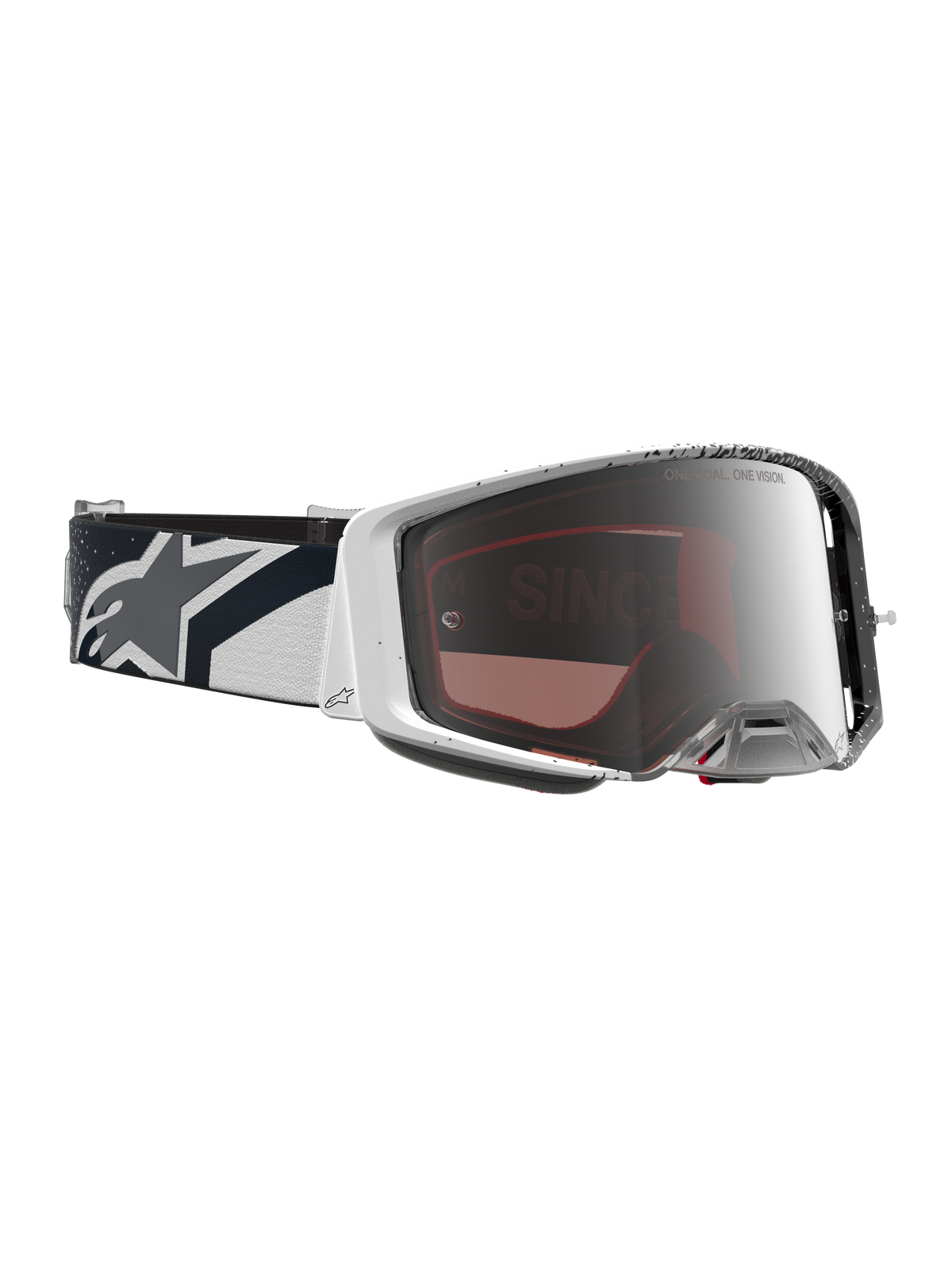 Alpinestars Supertech Hiten Crossbril Wit en zwart, productfoto 3