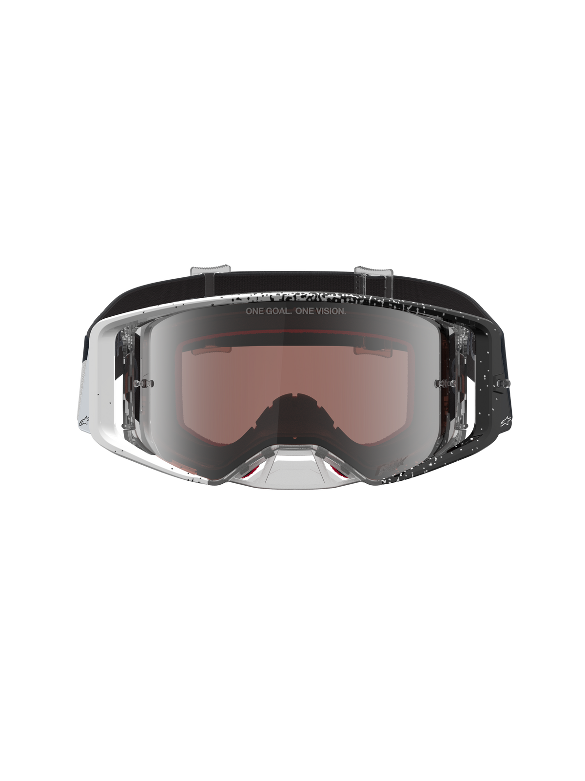 Alpinestars Supertech Hiten Crossbril Wit en zwart, productfoto 2