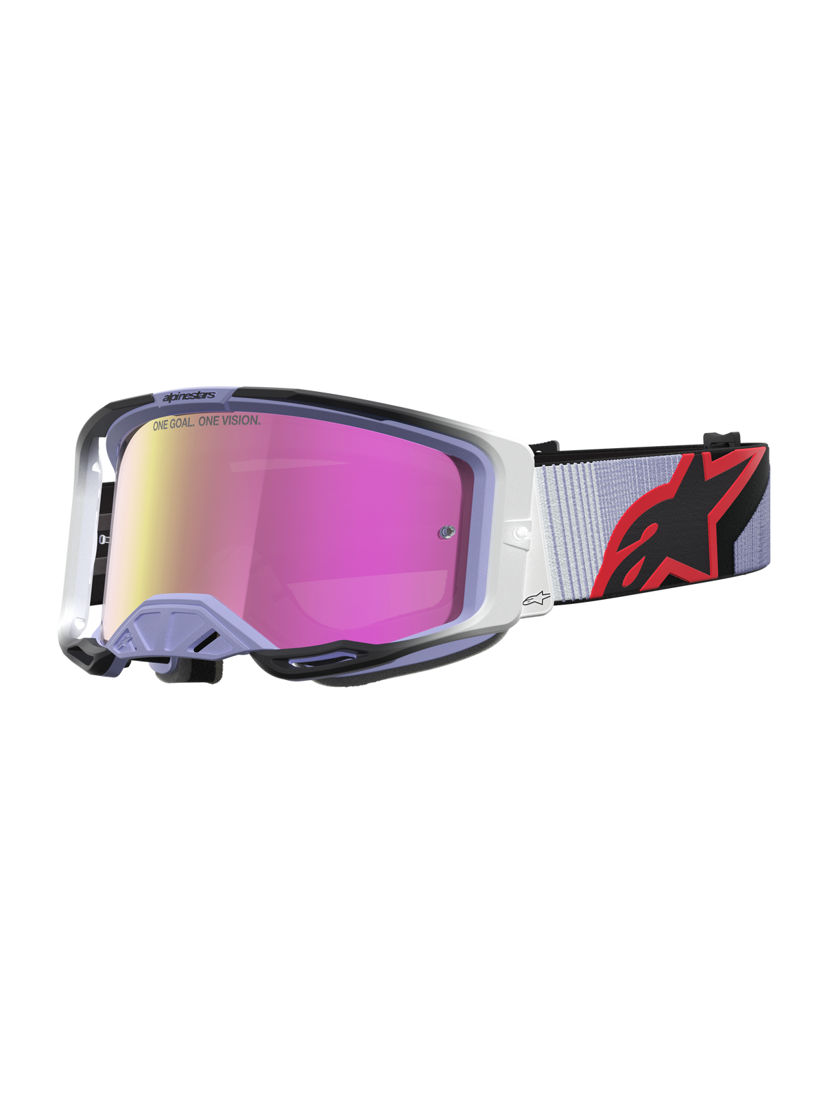 Alpinestars Vision 8 Maven Crossbril Paars, zwart en roze, productfoto 1