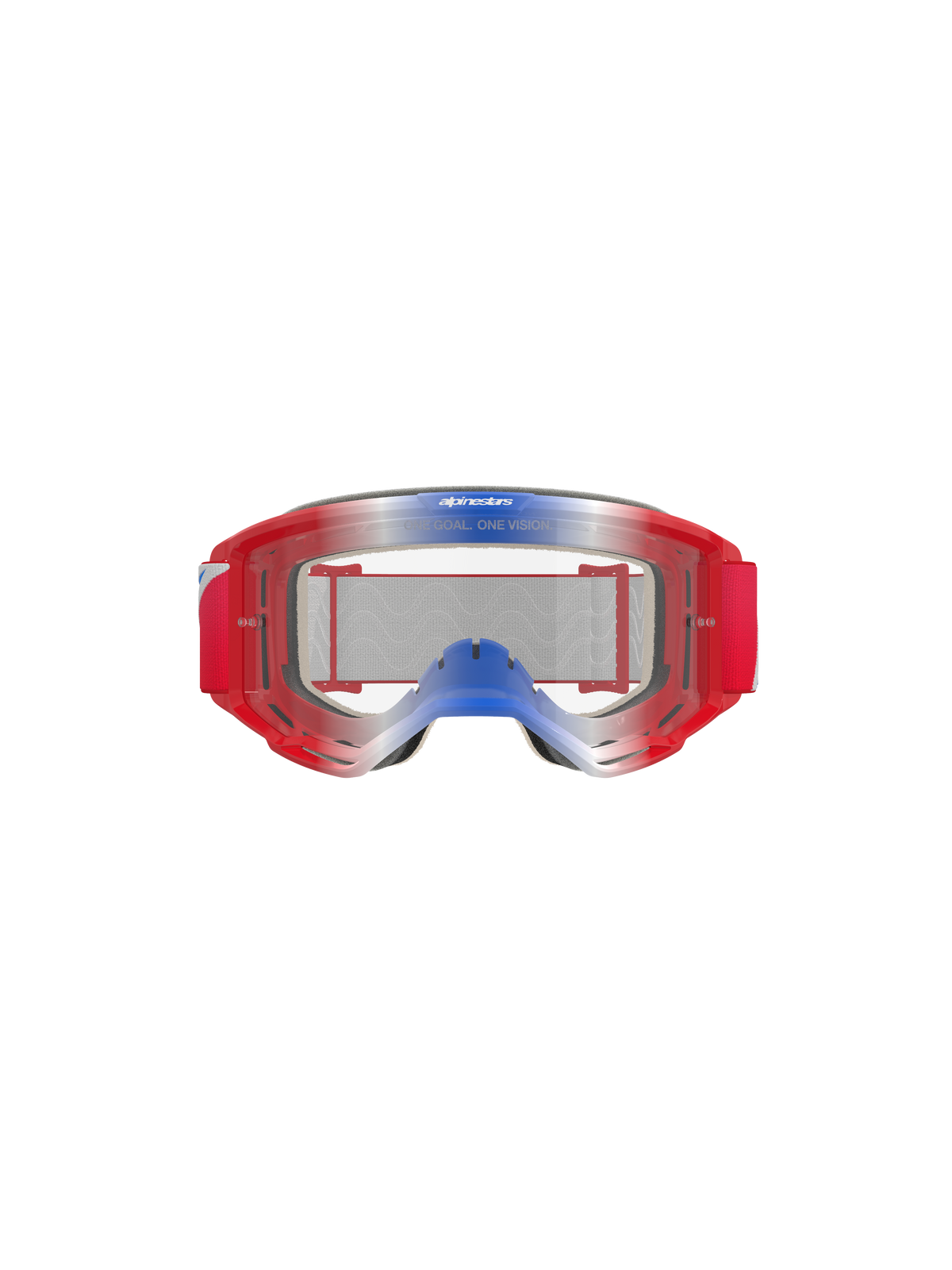 Alpinestars Vision 5 Corp Crossbril Rood, wit en blauw, productfoto 2