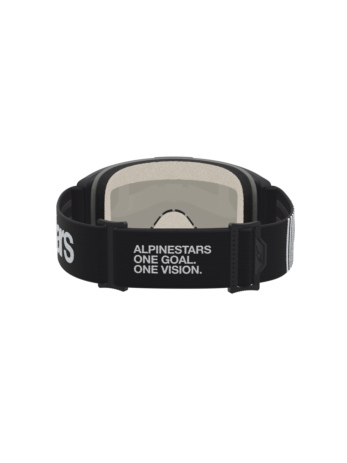 Alpinestars Vision 5 Hone Crossbril Zwart, wit en goud, productfoto 4