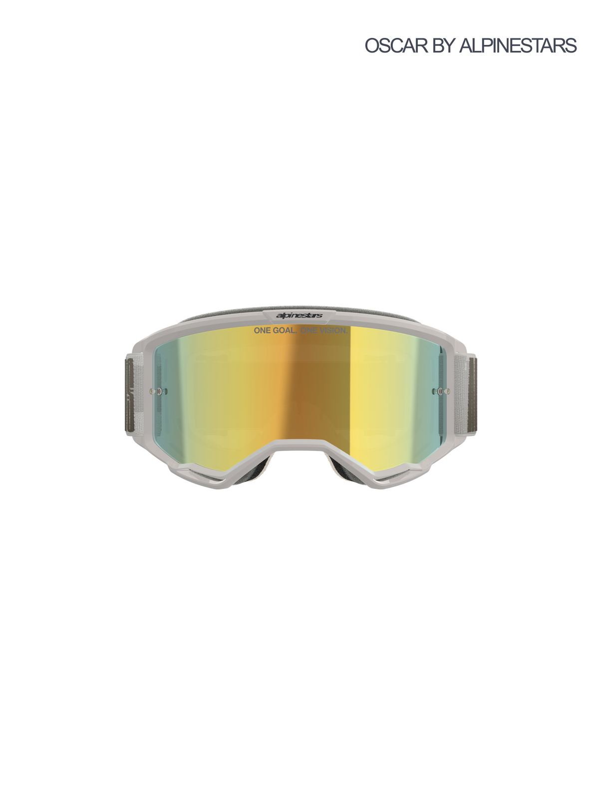 Alpinestars Vision 5 Hollow Wind Crossbril Goud, productfoto 3