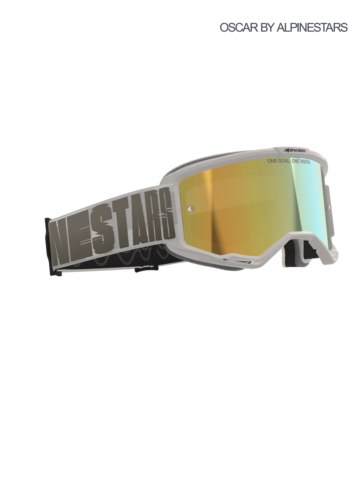 Alpinestars Vision 5 Hollow Wind Crossbril Goud, productfoto 4