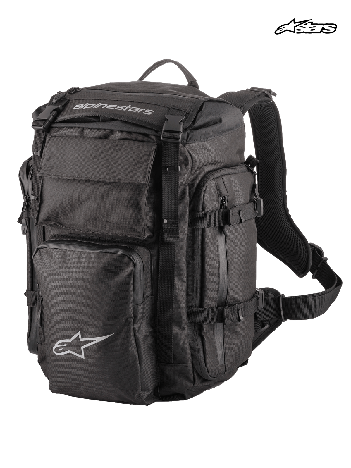 Alpinestars Rover Overland 25L Rugzak Zwart, vooraanzicht