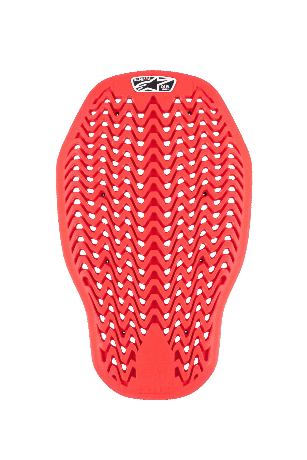 Alpinestars Plasma Insert Rugprotector Zwart en rood, vooraanzicht