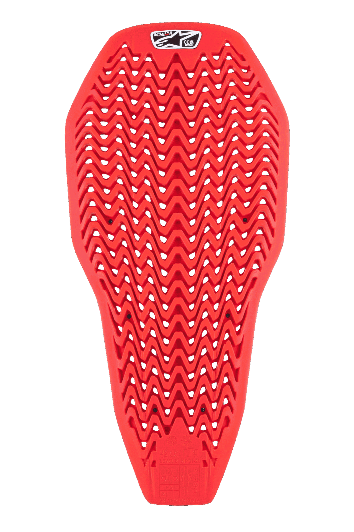 Alpinestars Plasma Insert Full Back Rugprotector Zwart en rood, vooraanzicht