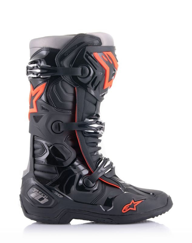 Crosslaarzen Tech 10 Zwart / Fluo Rood