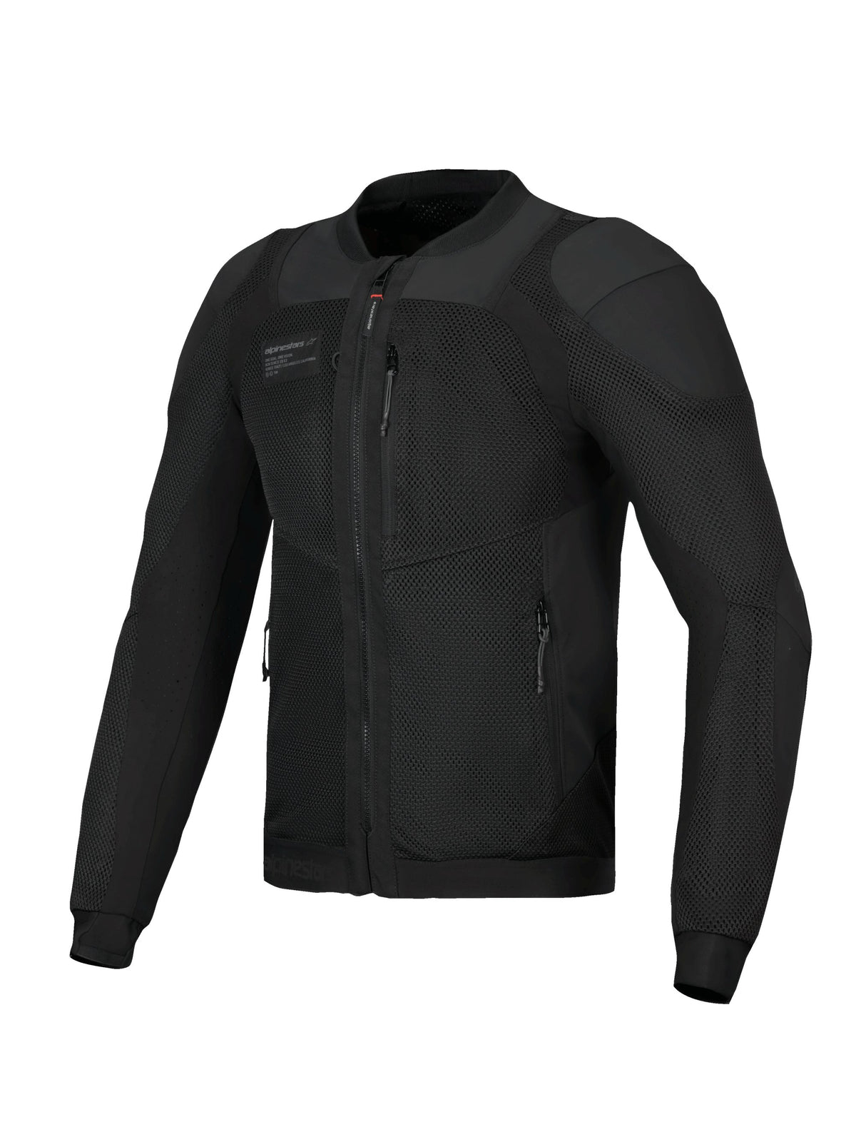 Alpinestars Troop-Air Pro Motorjas Zwart, productfoto 1
