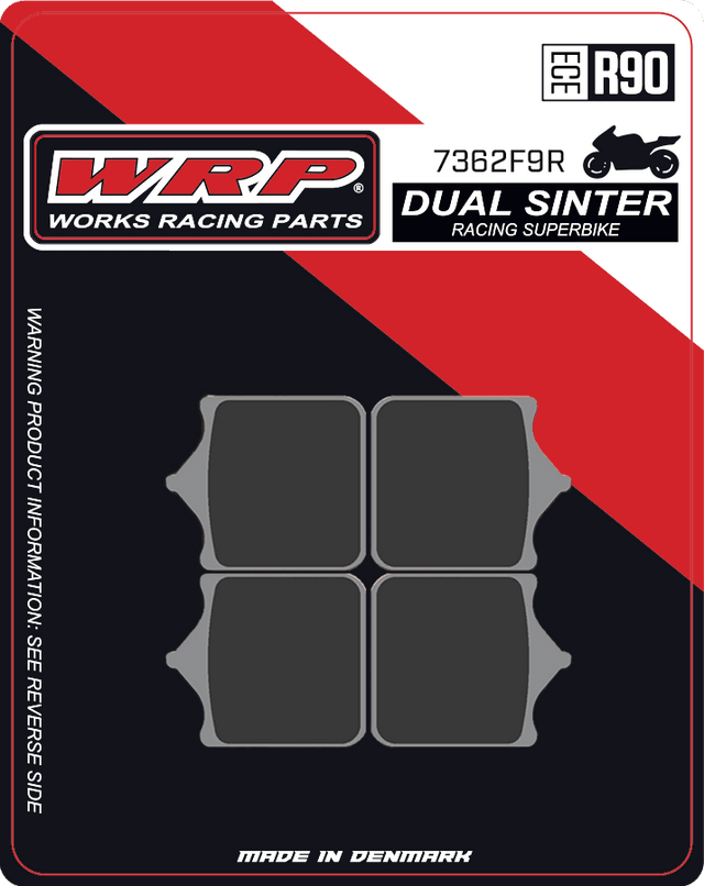 Brake Pads Dual Sinter DS Racing Superbike 7362 F9R