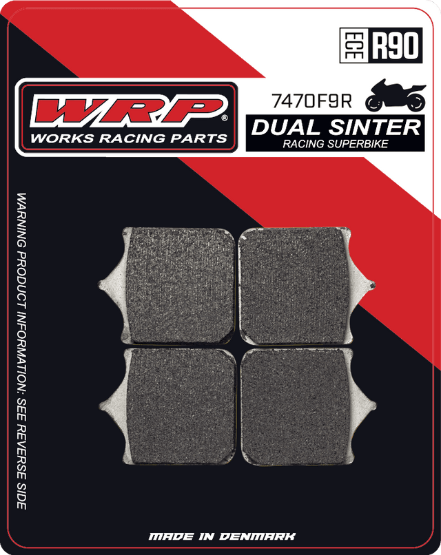 Brake Pads Dual Sinter DS Racing Superbike 7470 F9R