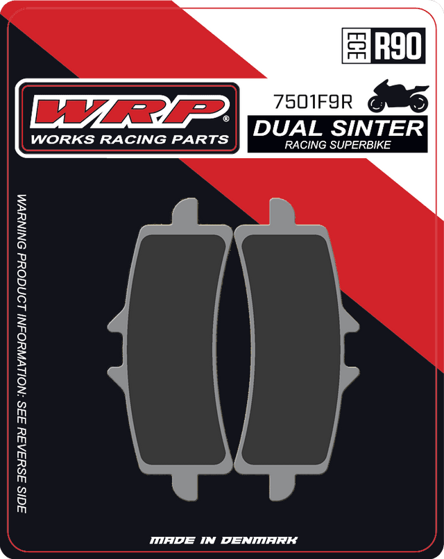 Brake Pads Dual Sinter DS Racing Superbike 7501 F9R