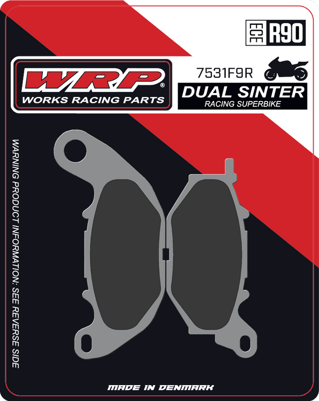 Brake Pads Dual Sinter DS Racing Superbike 7531 F9R