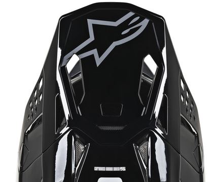 Alpinestars S-M8 Radium Klep Helmonderdeel Zwart, productfoto 1