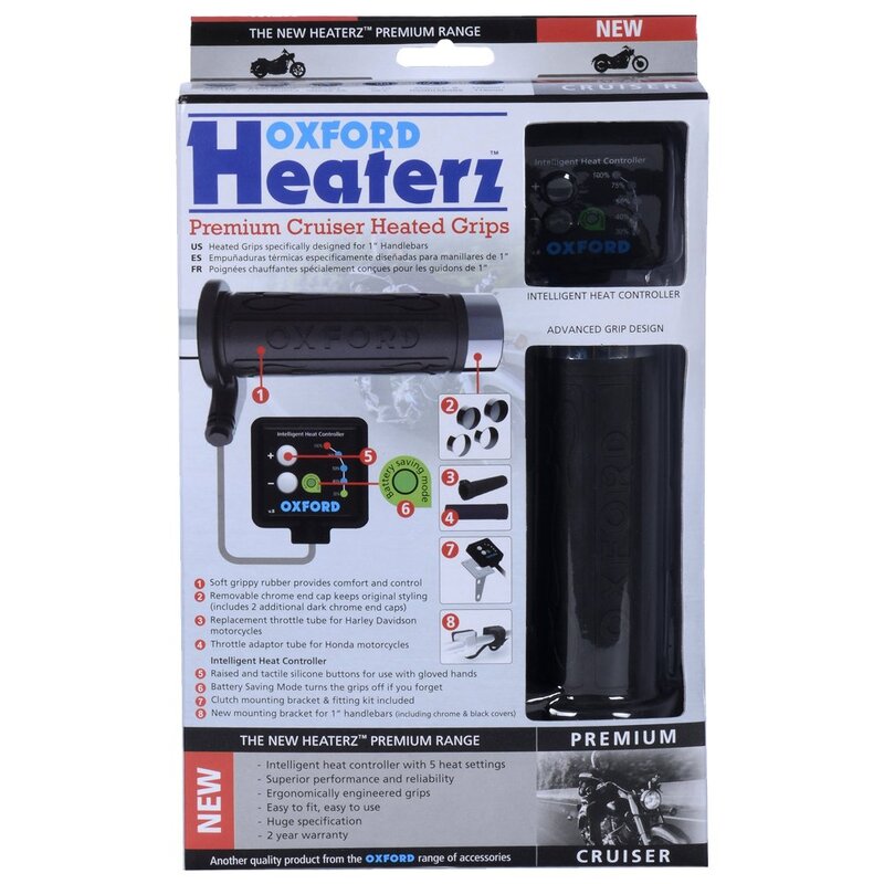Oxford Hotgrips Premium Cruiser met V8 Schakelaar