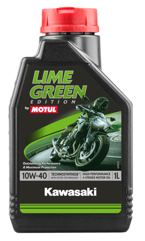MOTUL Kawasaki Lime Green 4T Motorolie - 10W40 4 L
