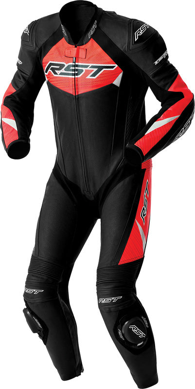 RST Tractech Evo D3O Leren motorpak - Zwart/Rood
