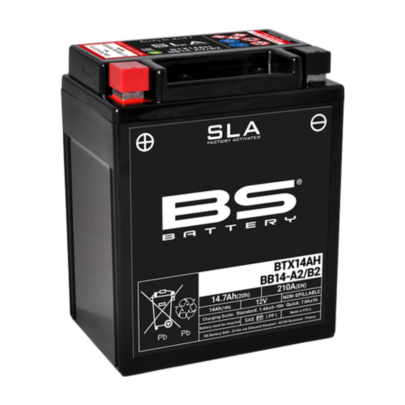 SLA Accu Onderhoudsvrij - BTX14AH/BB14-A2/B2