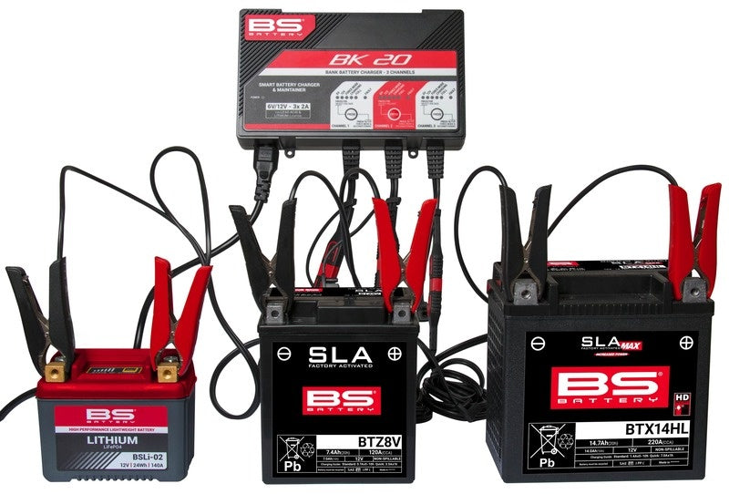 BK20 Smart Battery Charger -6V/12V 3x2A