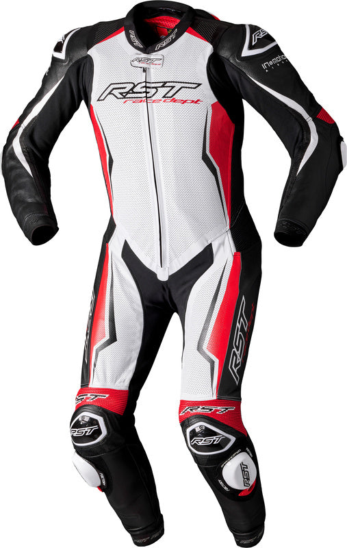 Motorpak V4.1 EVO Kangaroo Airbag overall Rood/Wit/Zwart
