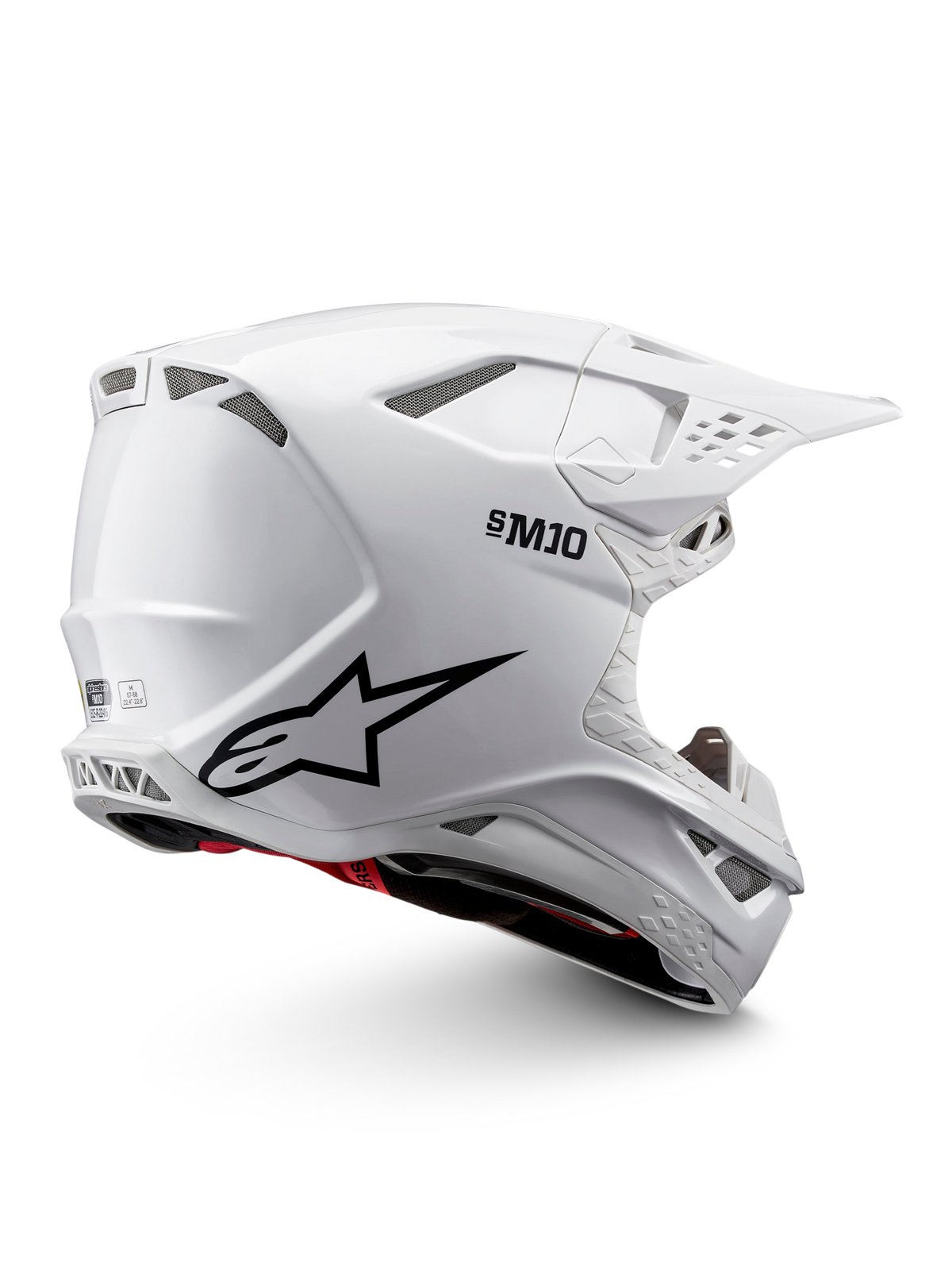 Alpinestars S-M10 Solid Crosshelm Wit, productfoto 3
