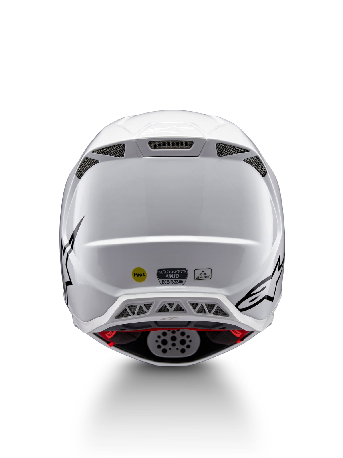 Alpinestars S-M10 Solid Crosshelm Wit, productfoto 4