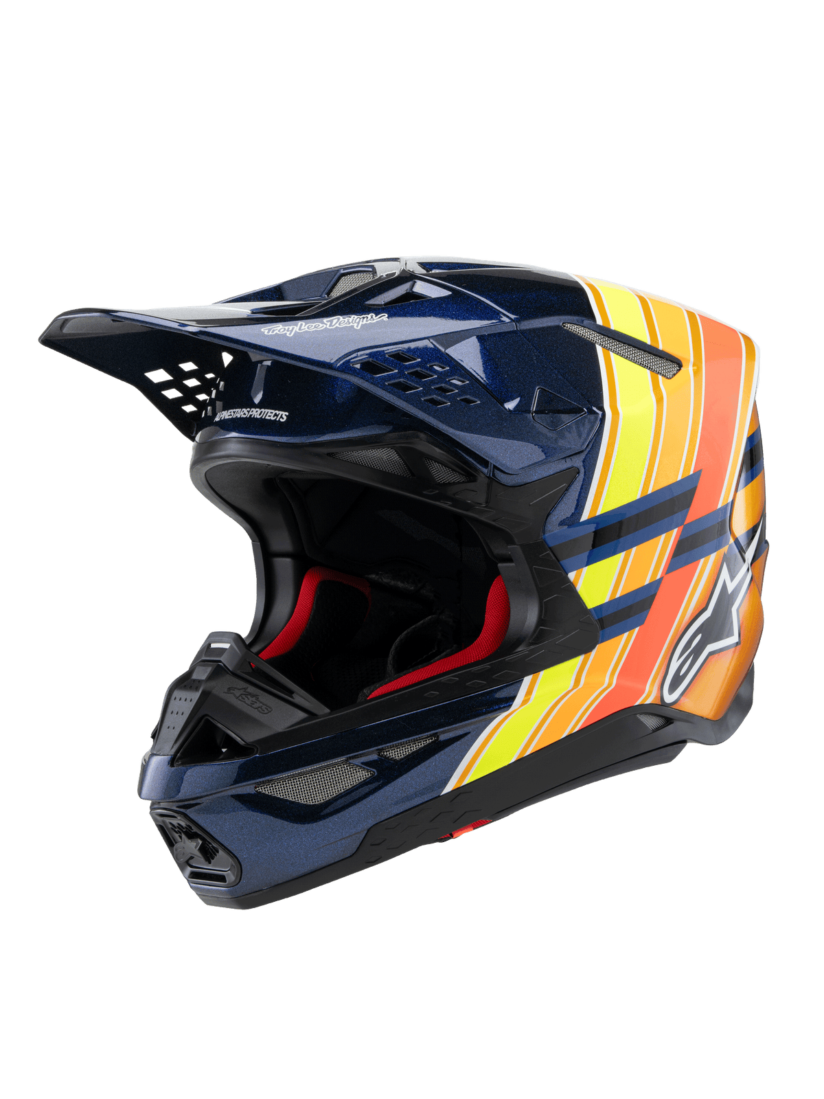 Alpinestars S-M10 LTD Edition 25 Crosshelm Meerkleurig, vooraanzicht
