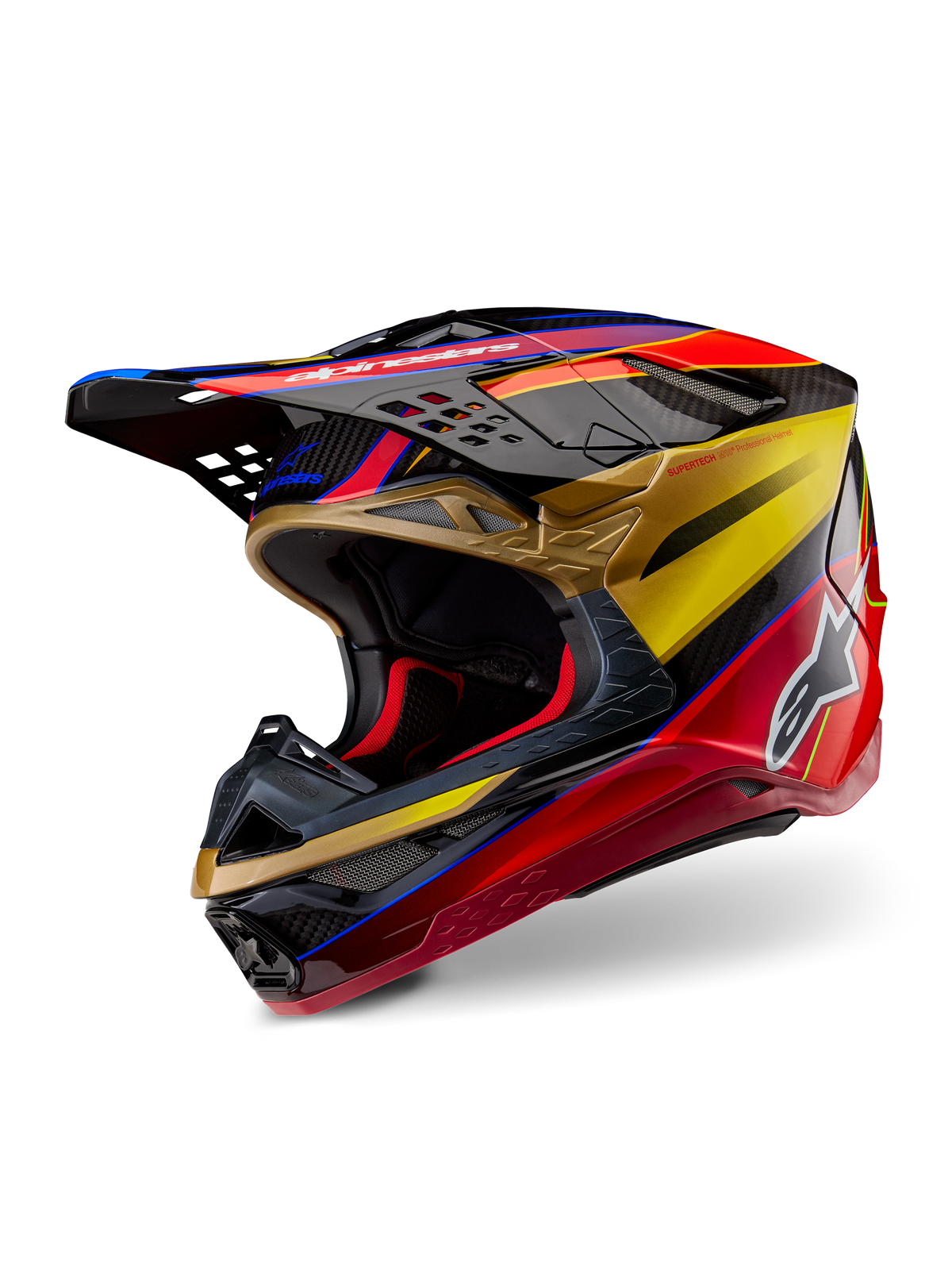 Alpinestars S-M10 ERA Crosshelm Goud, vooraanzicht