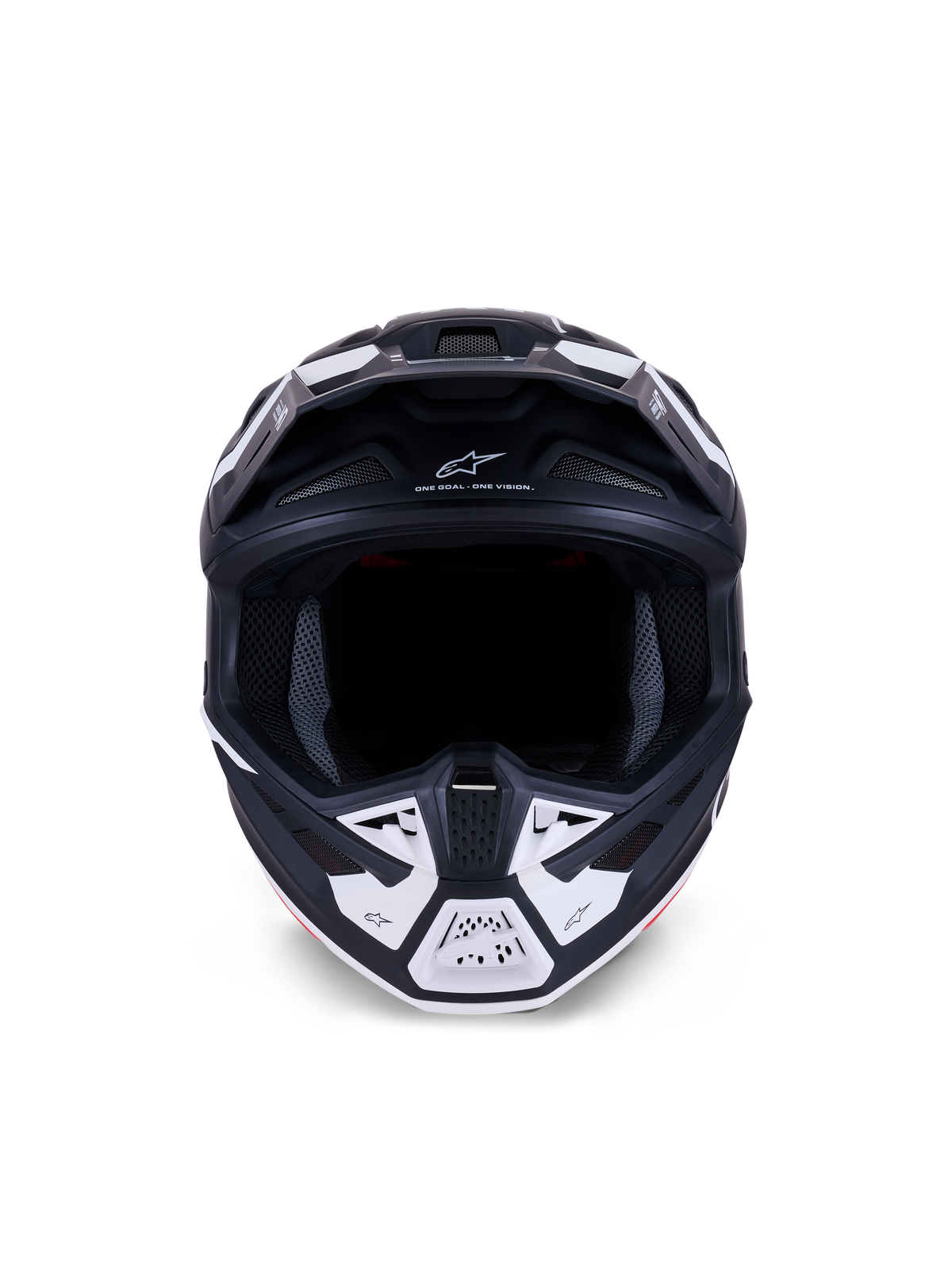 Alpinestars S-M7 Dasher Crosshelm Zwart en wit, productfoto 2