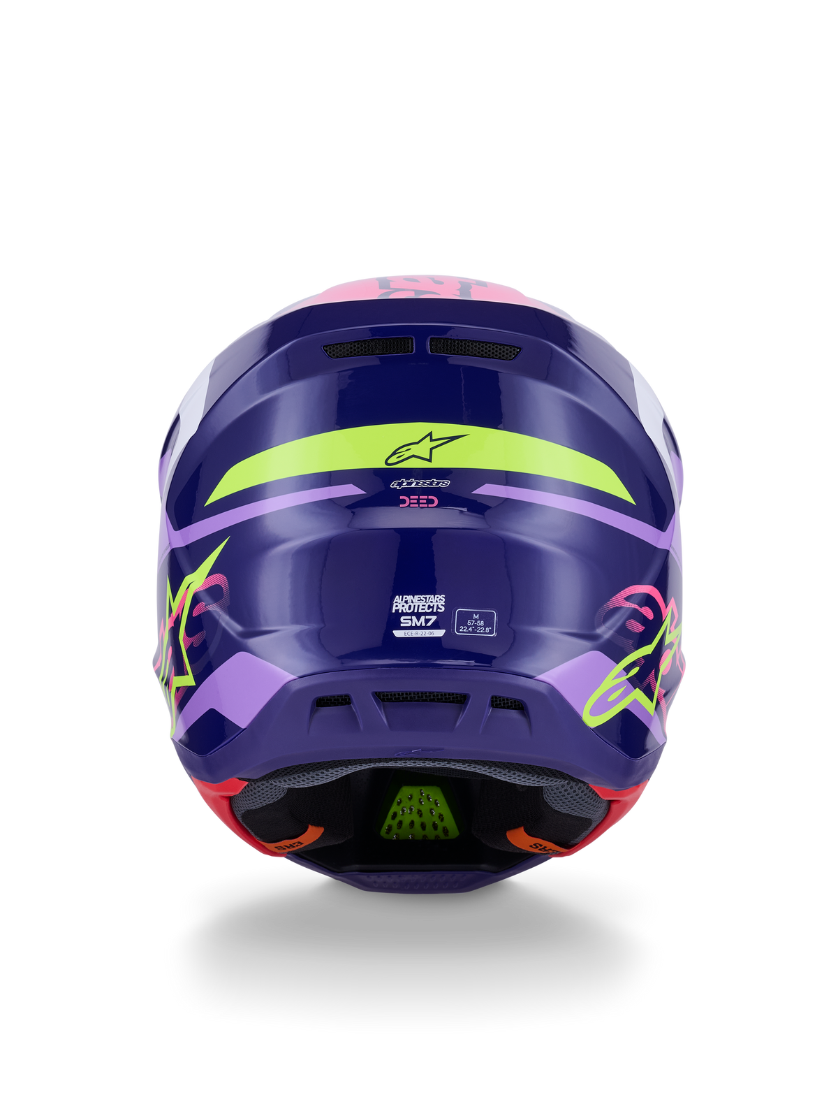 Alpinestars S-M7 Deed Crosshelm Paars en roze, productfoto 4