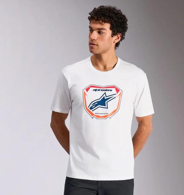 Alpinestars Plate T-shirt Wit, productfoto 1