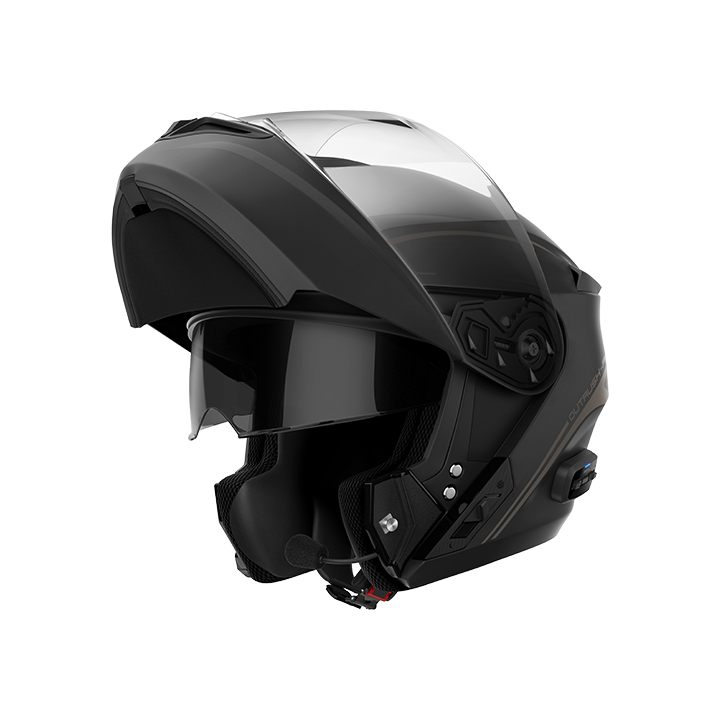 Sena Outrush 2 Helm Mat Zwart, motorhelm van Sena, productfoto 1
