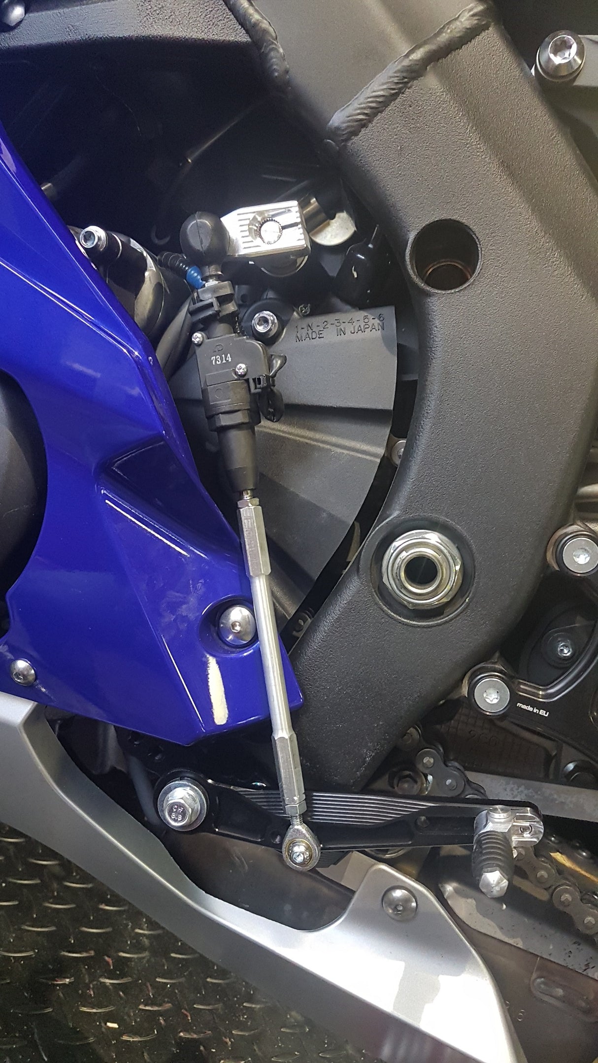 PP Tuning Reverse Shift Kit / Omgekeerde schakelset Yamaha R6 (2017 - ) / 819758