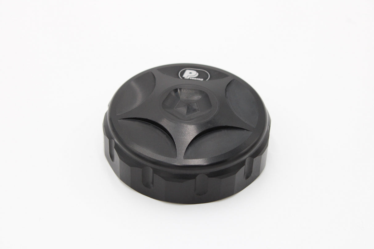 PP Tuning Brake / Oil Cap / Reservoirdop – Caps for fluid tank M38 x 4 (inner diameter 34,5 mm) – Zwart