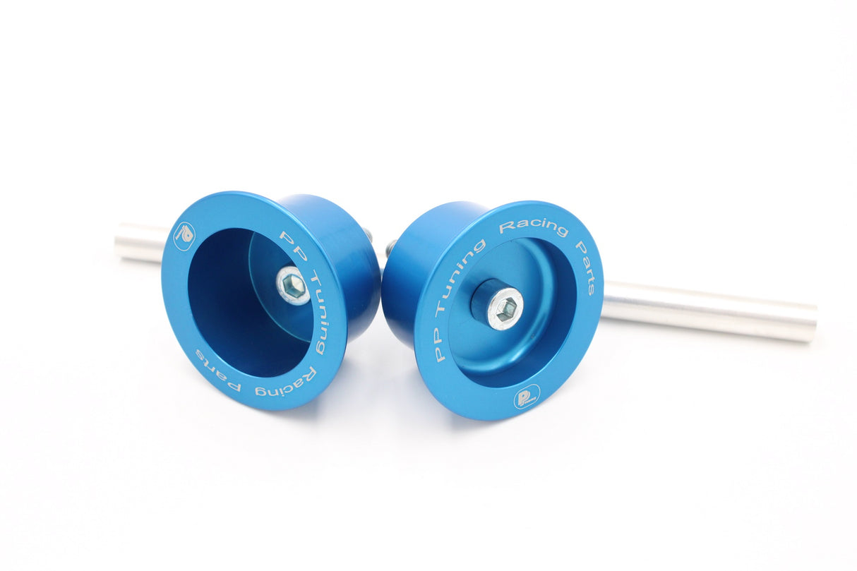 PP Tuning Axle Sliders 3327 + 3328 / Asbeschermers Aprilia RS 660 / Tuono 660 (2021-2025) – Achter – Blauw