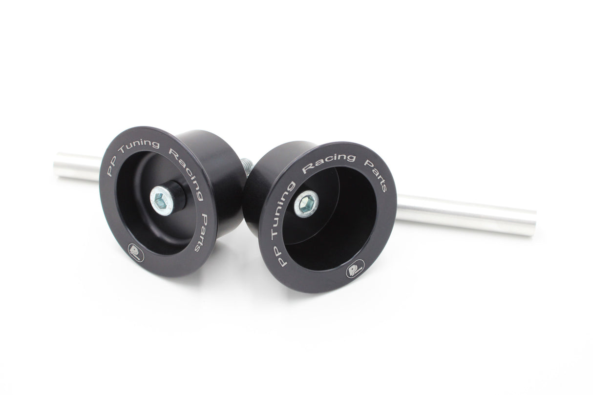 PP Tuning Axle Sliders 3327 + 3328 / Asbeschermers Aprilia RS 660 / Tuono 660 (2021-2025) – Achter – Zwart