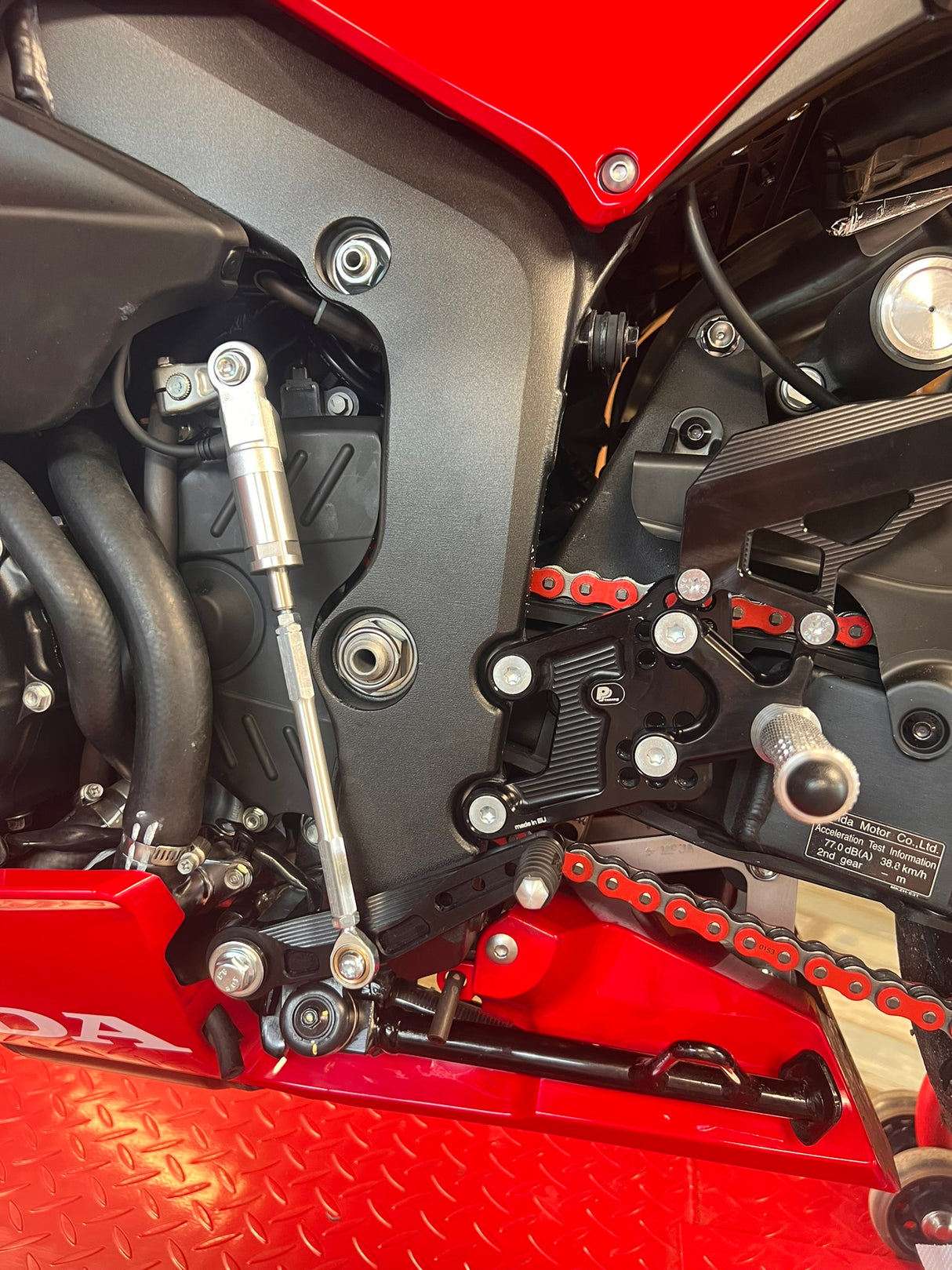 PP Tuning Rearset / Remschakelset Honda CBR600RR (2024–) – RACE CONCEPT – Standaard Shift / 7371