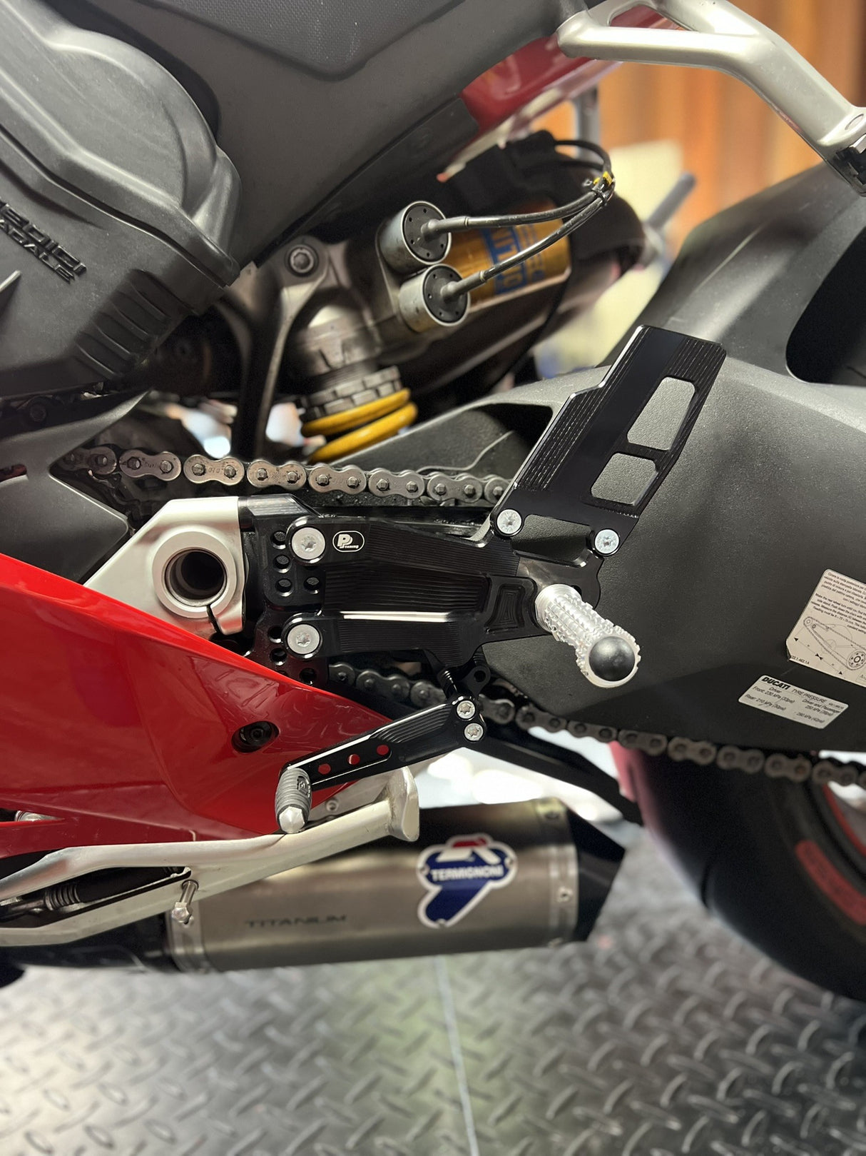 PP Tuning Rearset / Remschakelset Ducati Panigale V4 / S / V4R (2018-2024) – RACE CONCEPT / 504