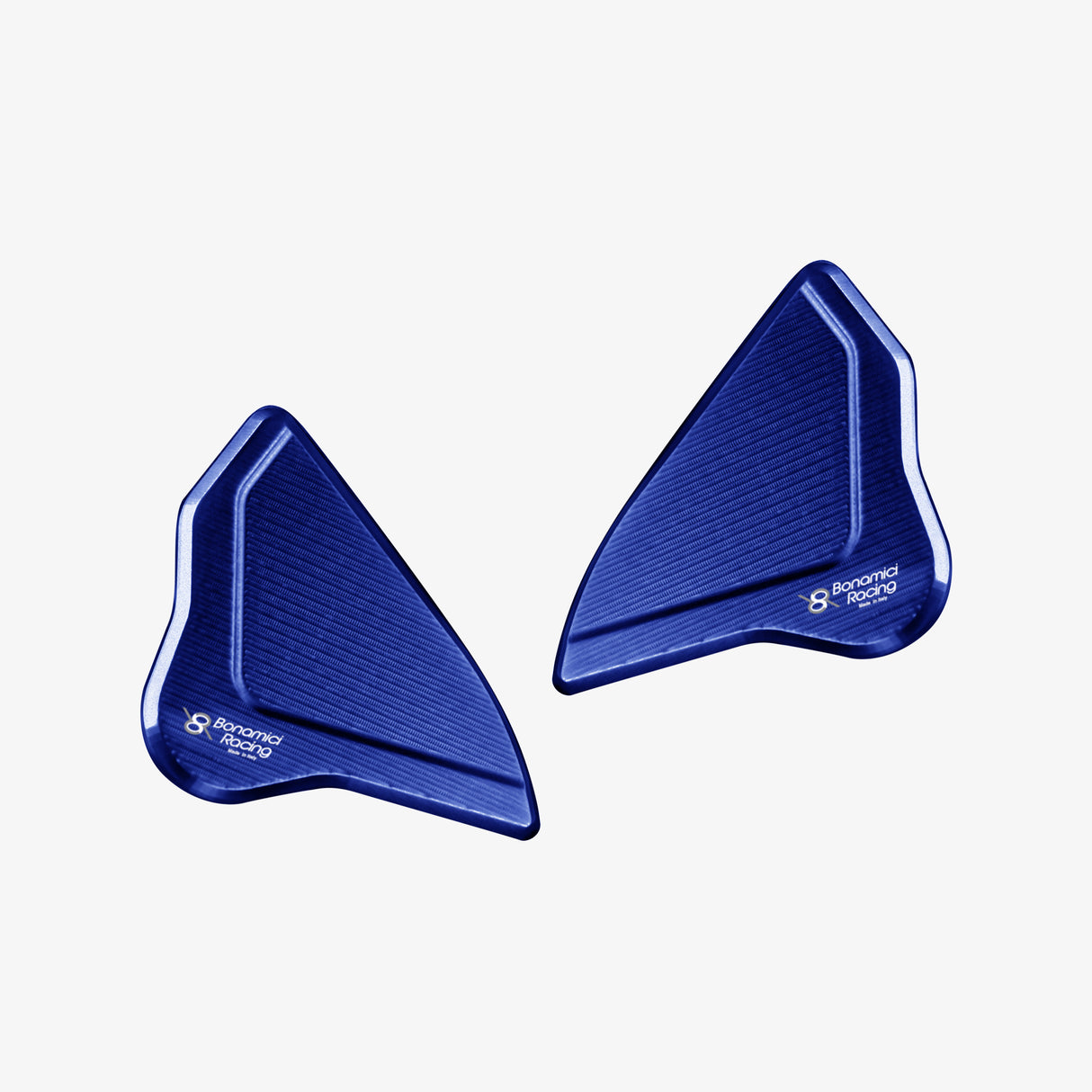 Aluminum Blocks mirror Yamaha YZF R7 21> / R9 2025 - BLUE