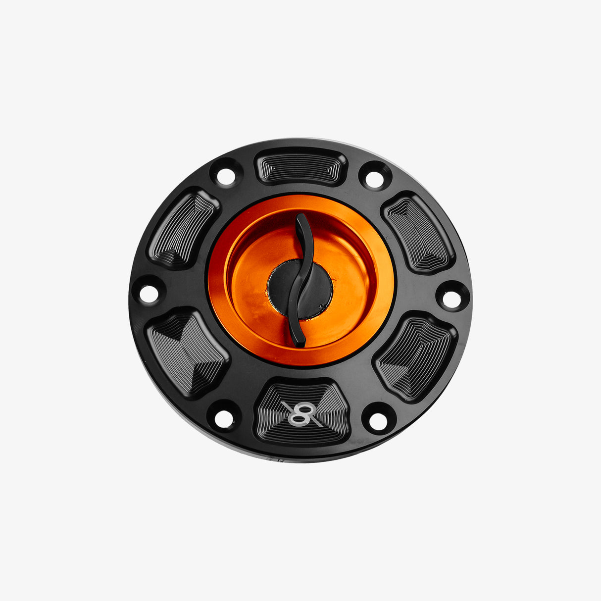 Aluminum tank cap for Triumph Daytona 06-17 - Street Triple 06> - Speed Triple 11-20 - ORANGE