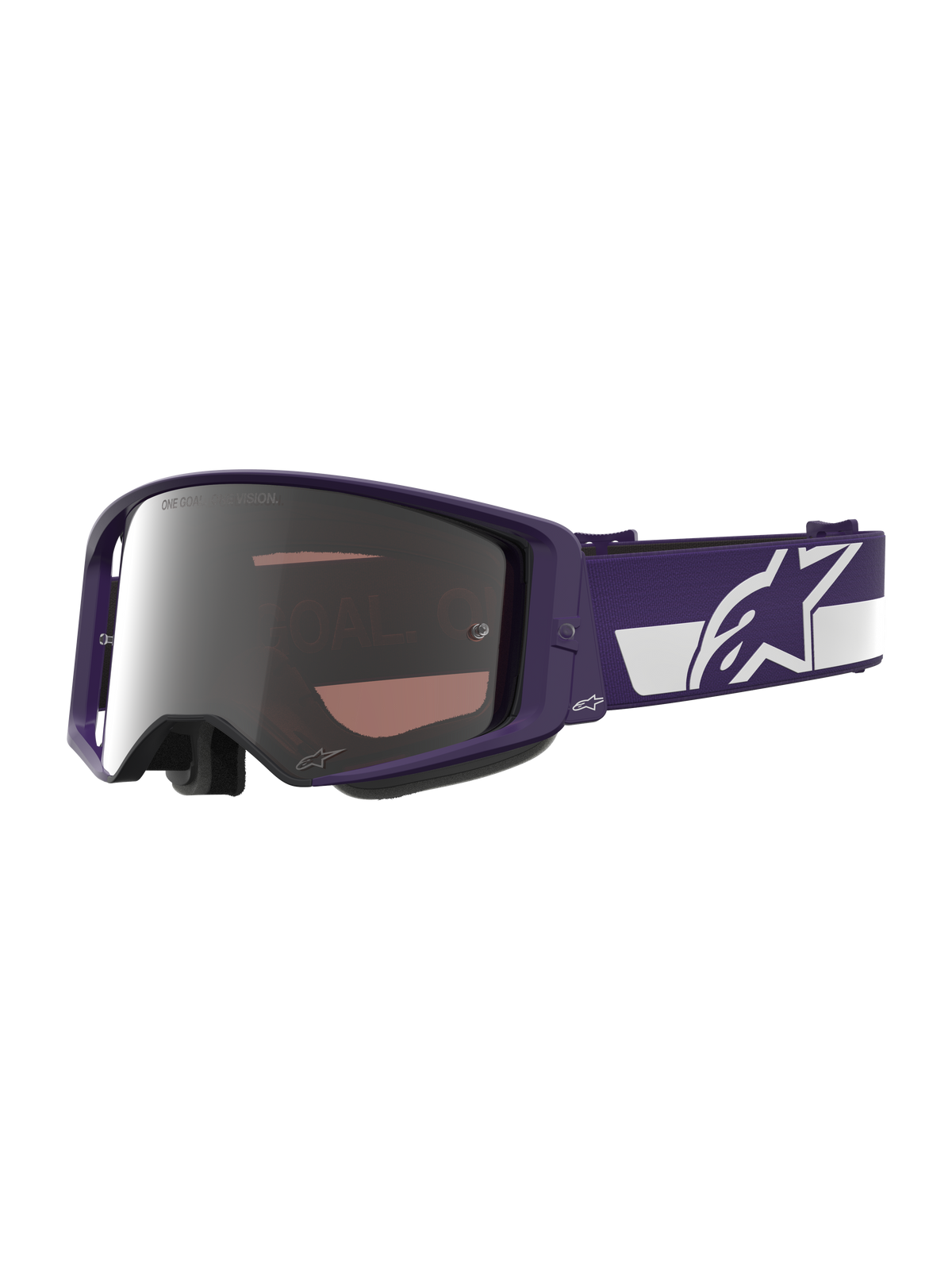 Alpinestars Supertech LTD HUNTA96 XXV Crossbril Paars en wit, productfoto 1