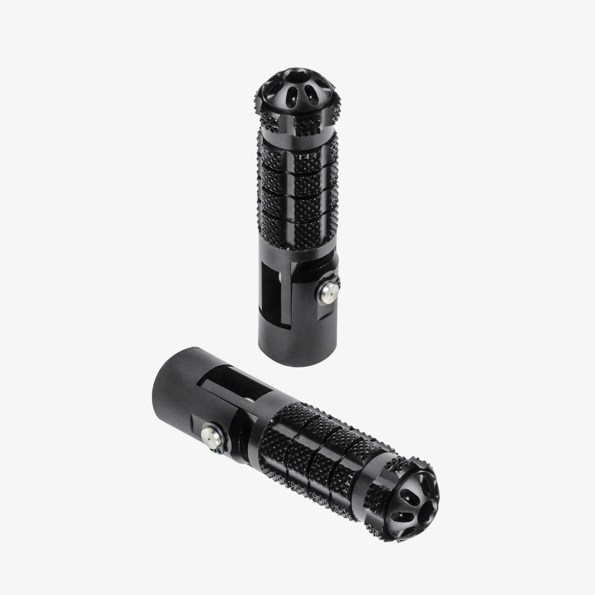 Aluminum folding foot pegs - left side (PG09 + M8x23) - right side (PG08 + M8x42)