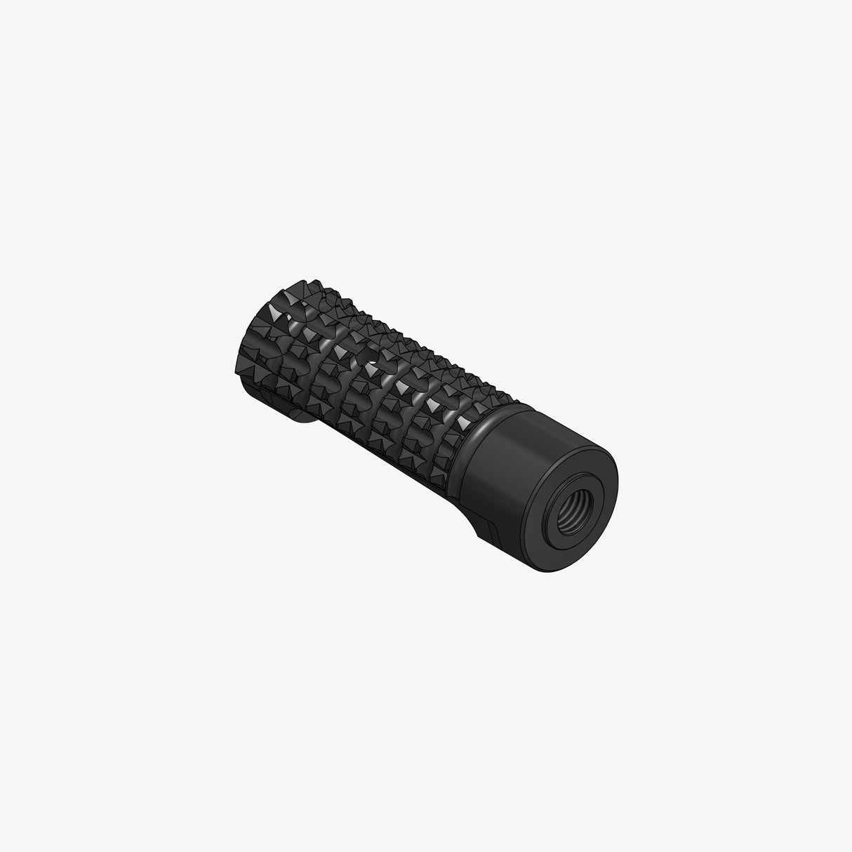 Aluminum racing foot peg with threaded 69mm without cap