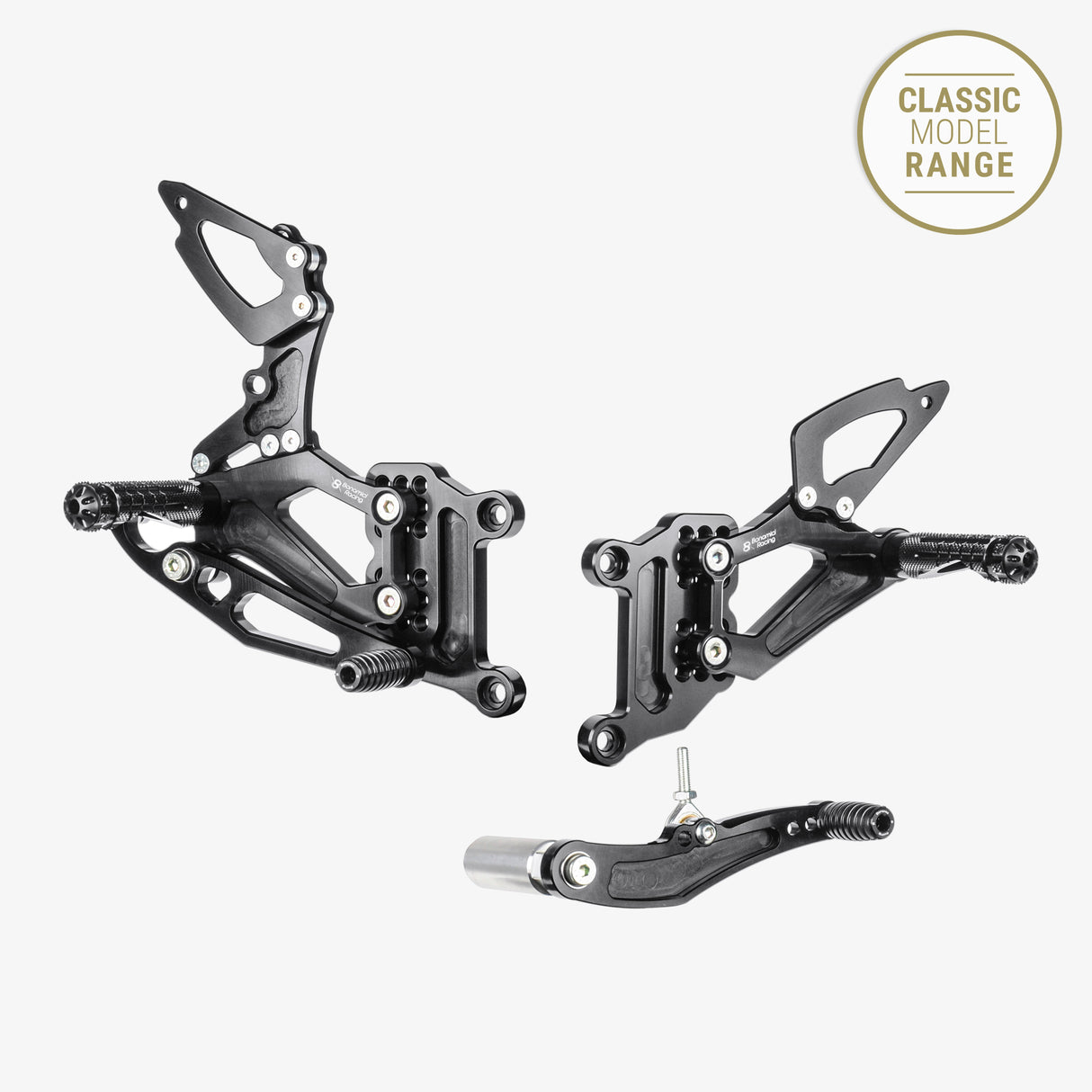 Aluminum rearsets Yamaha YZF R1 “standard shifting” 04-06