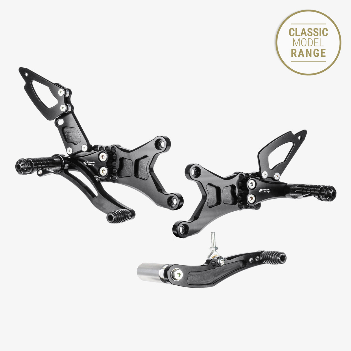 Aluminum rearsets Yamaha YZF R1 “standard shifting” 07-08