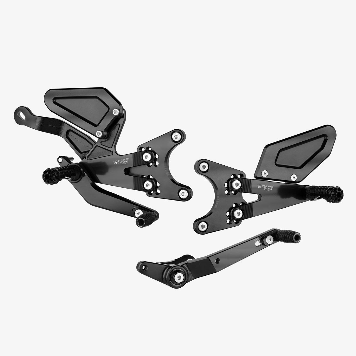 Aluminum rearsets Yamaha YZF R1/R1M Akrapovich 15/22
